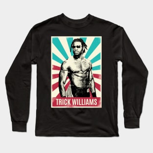 Vintage Retro Trick Williams Wrestling Long Sleeve T-Shirt